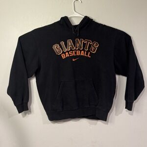 Nike San Francisco Giants Hoodie Mens L Black Pullover Sweater MLB Baseball VTG
